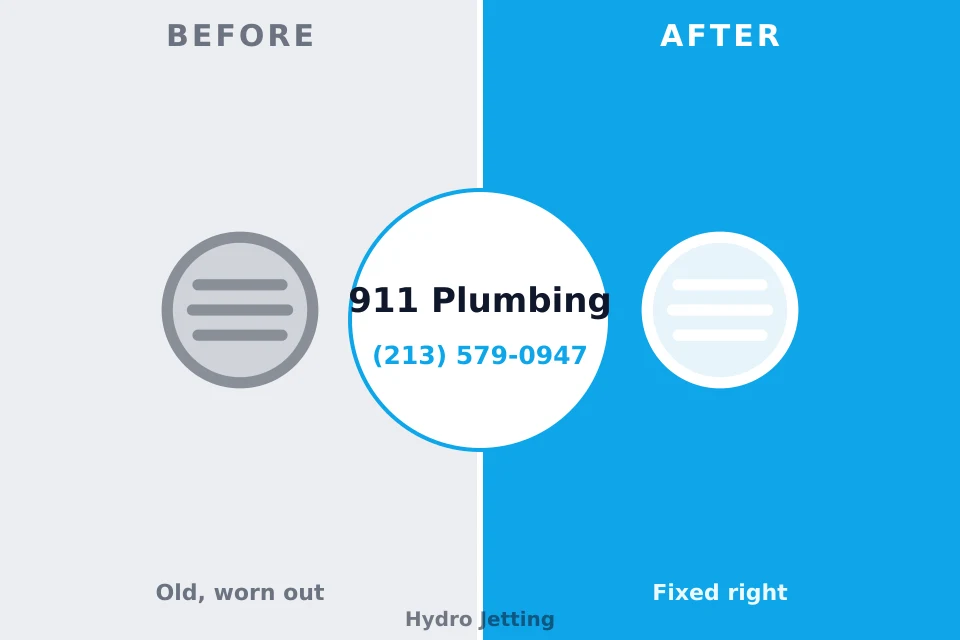 Before and after: plumbing repair Fox Farm-College, WY